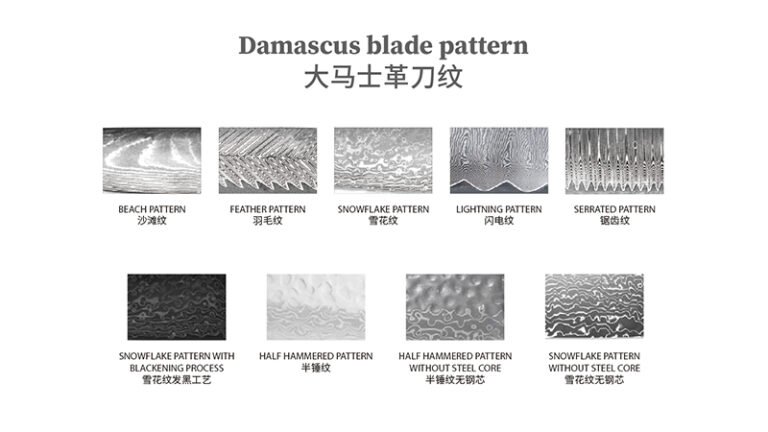 Damascus Knife Patterns Explained: A Guide to Different Blade Designs